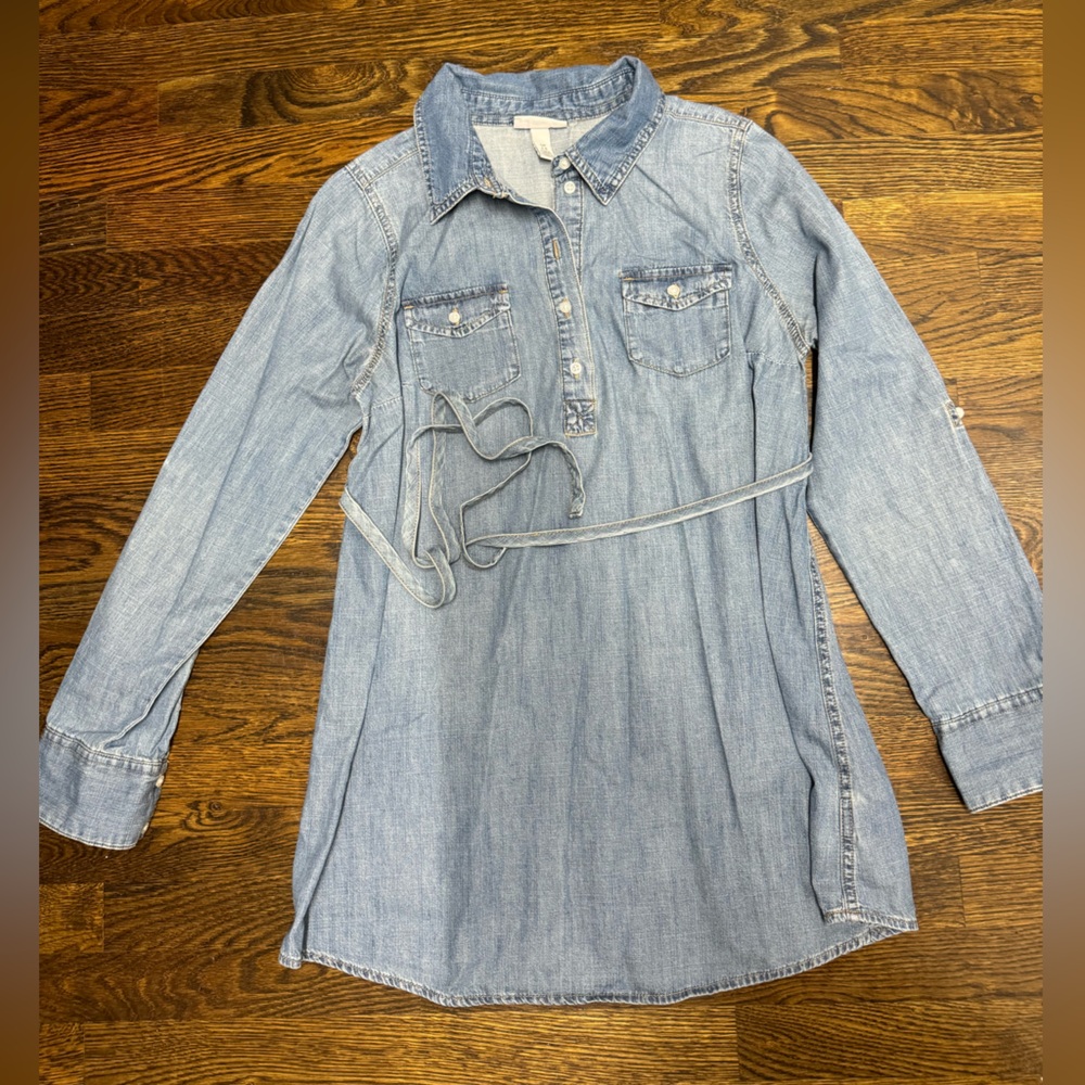 Target Liz Lange Maternity Denim Short Tunic in Blue, Size: S